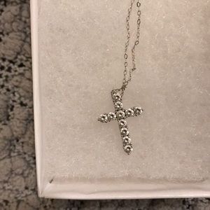 NADRI diamond cross necklace.